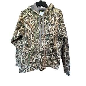 Cabelas Womens Large Spell Out Mossy Oak Blades Camouflage Hoodie